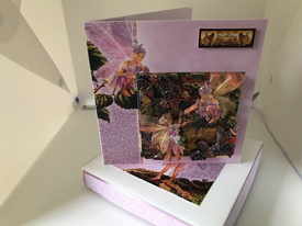 Boxed fairy card